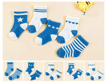 Load image into Gallery viewer, 5 Pair/lot new cotton thick baby toddler socks autumn and winter warm baby foot sock
