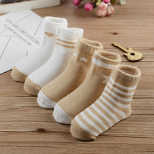 Load image into Gallery viewer, 5 Pair/lot new cotton thick baby toddler socks autumn and winter warm baby foot sock
